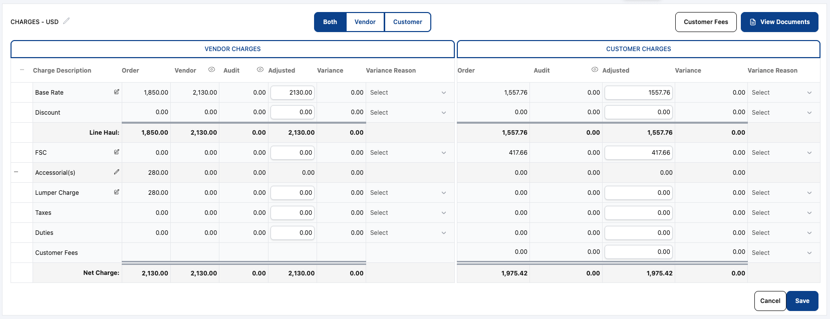 New Feature Release: Updated Charge Grid