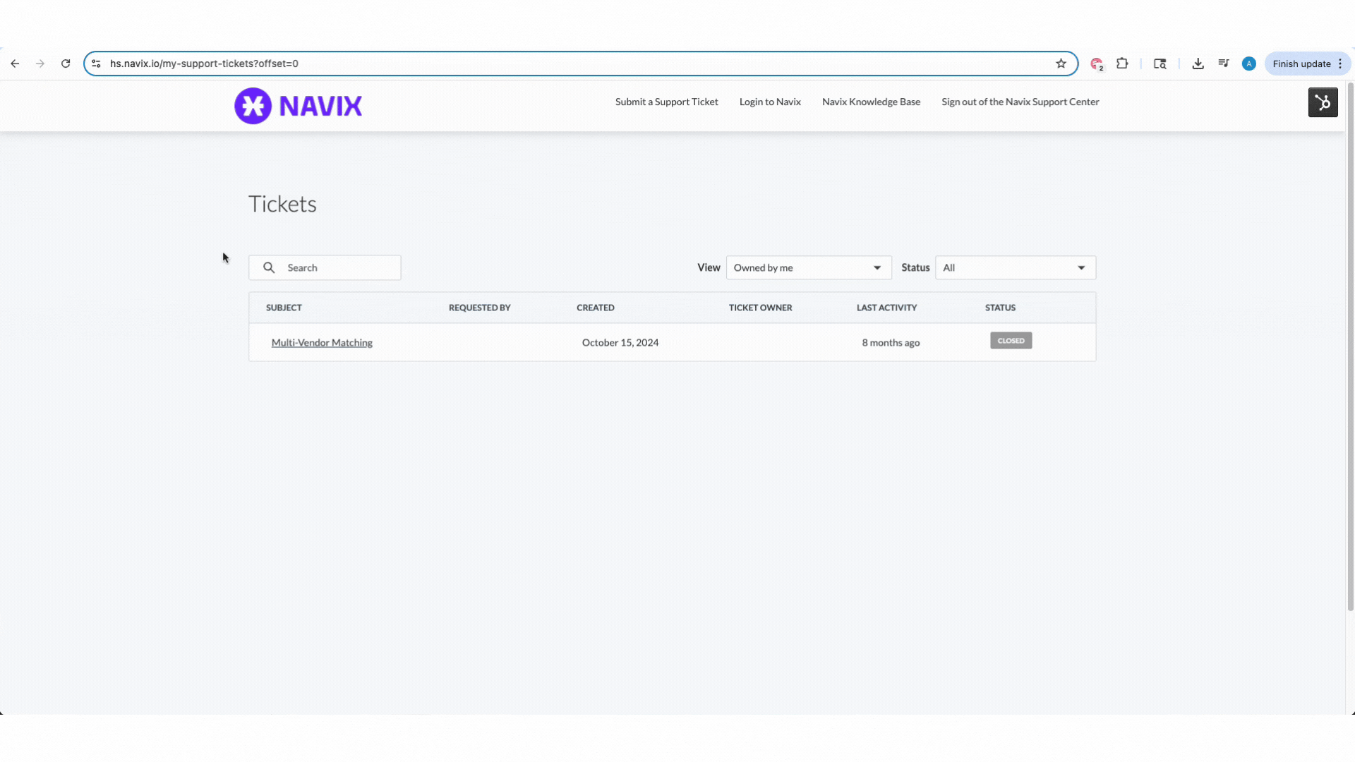 Submit a Support Form
